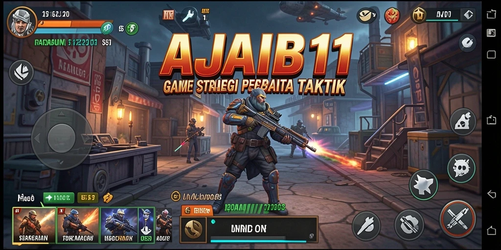 Screenshot utama AJAIB11 menampilkan momen strategis yang mendebarkan.