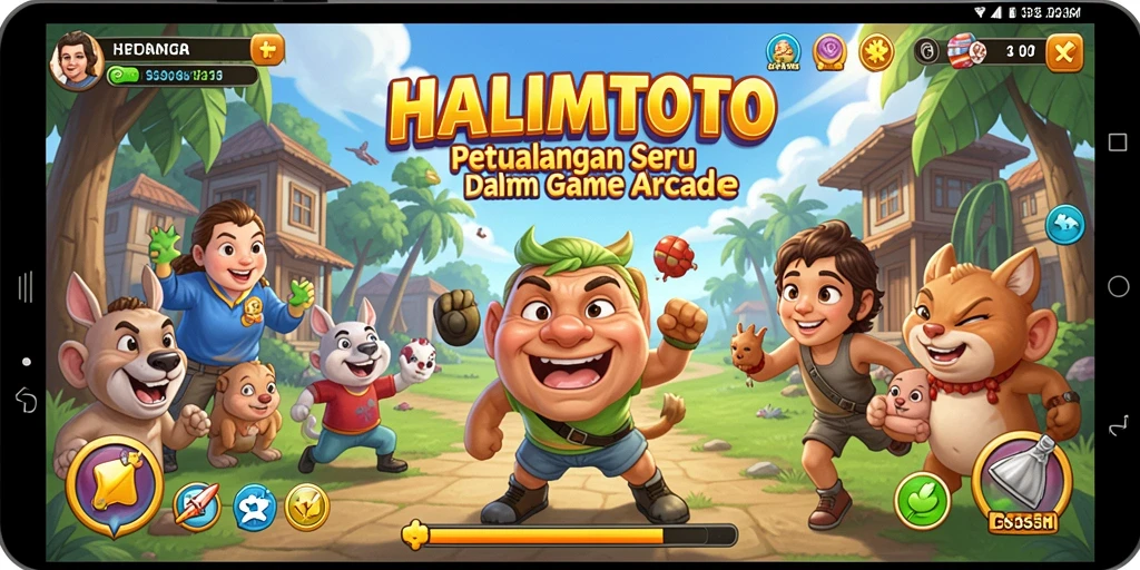 Tangkapan layar utama HALIMTOTO menampilkan gameplay yang seru dan mendebarkan.