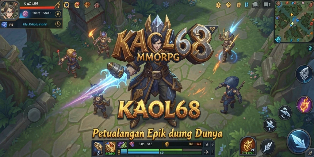 Tangkapan layar KAOL68 menampilkan aksi seru dalam dunia MMORPG.
