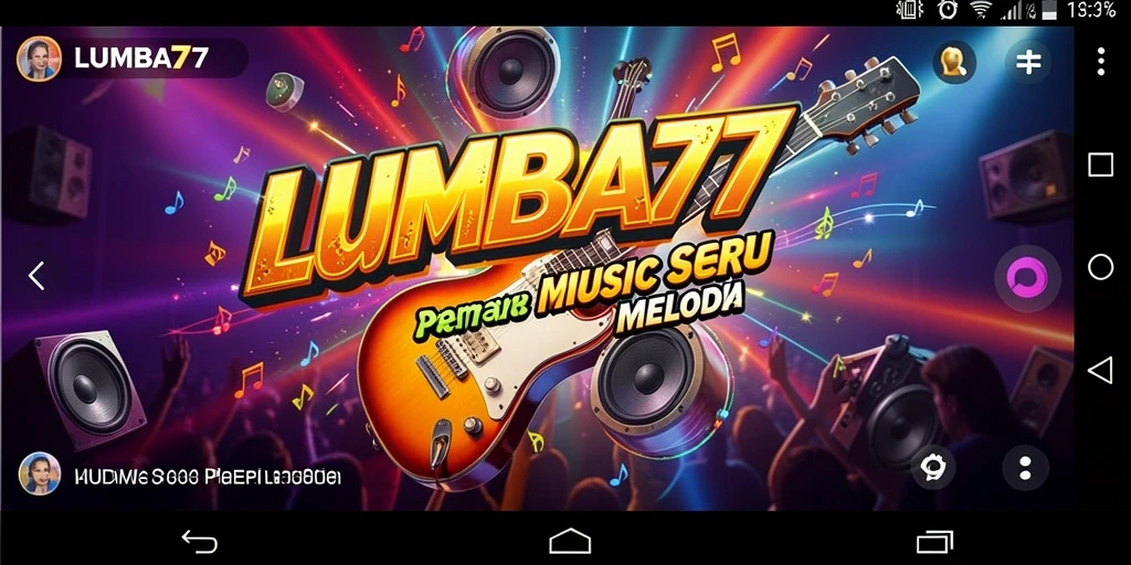 Screenshot gameplay LUMBA77 menampilkan keseruan bermain musik.