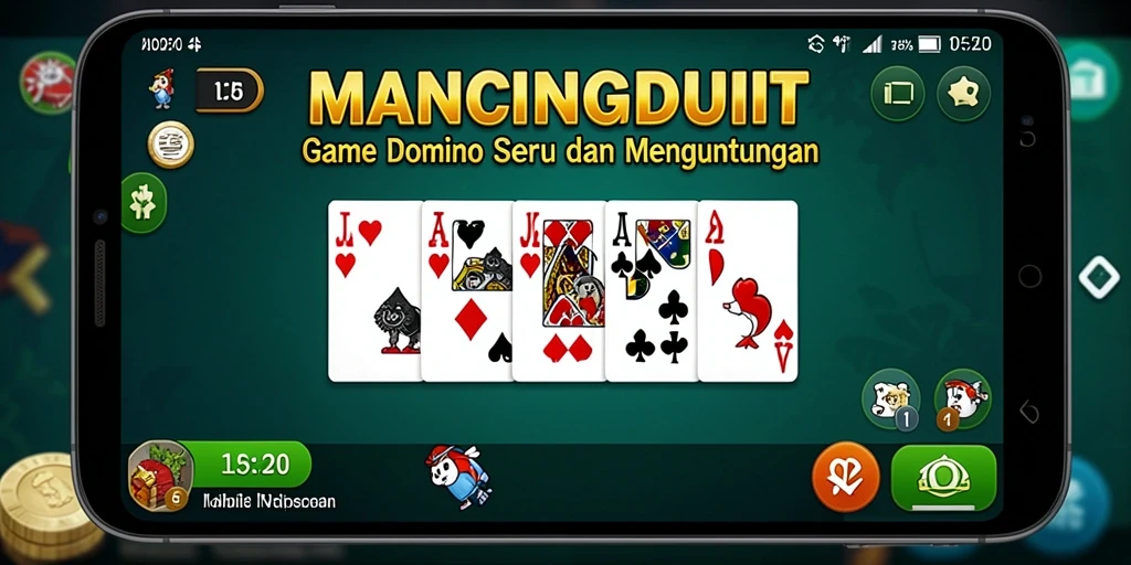 Tampilan bermain MANCINGDUIT yang seru dan menarik.