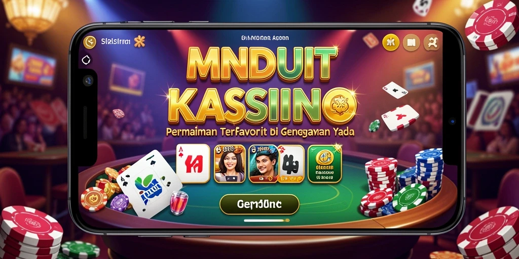 Screenshot gameplay MNDUIT menampilkan suasana Kasino yang mengasyikkan.