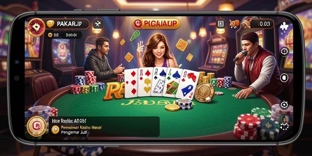 Screenshot gameplay PAKARJP yang menampilkan suasana Kasino yang mengasyikkan.