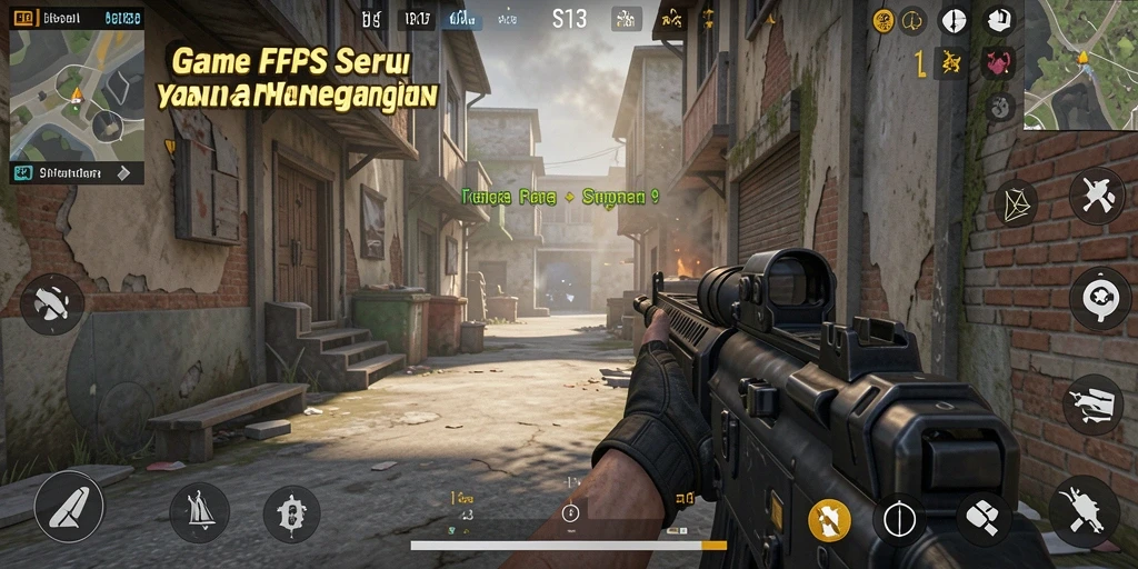 Tampilan gameplay seru S13 dengan aksi tembak-menembak yang intens.