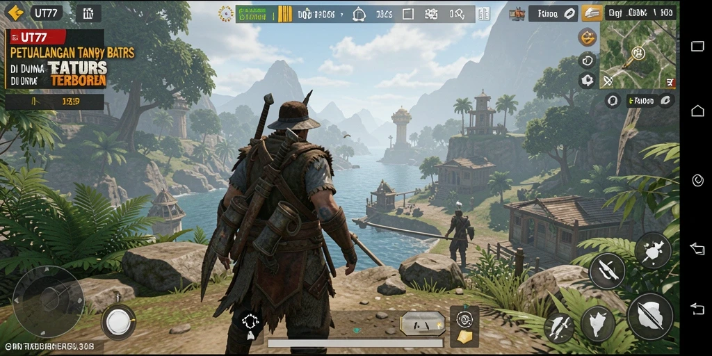 Gameplay UT77 yang menawan dalam dunia terbuka yang luas.