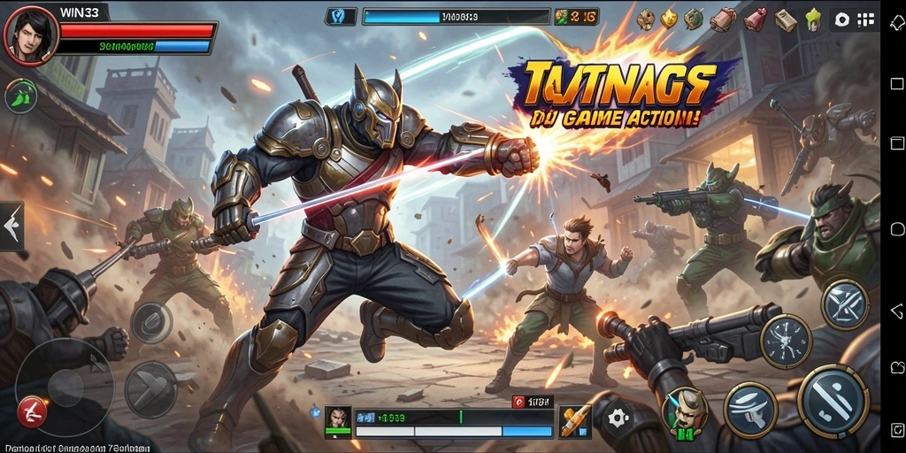 Gameplay Action seru dan mendebarkan di WIN33.